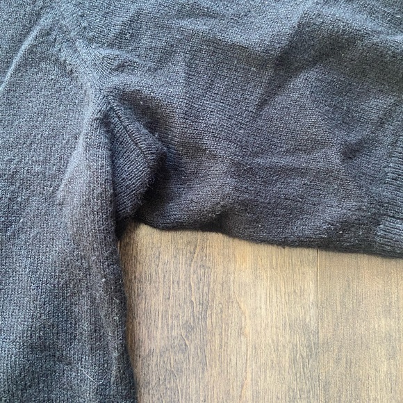 Everlane Cotton–Merino Short-Sleeve Cardigan black, size XL - Picture 5 of 8